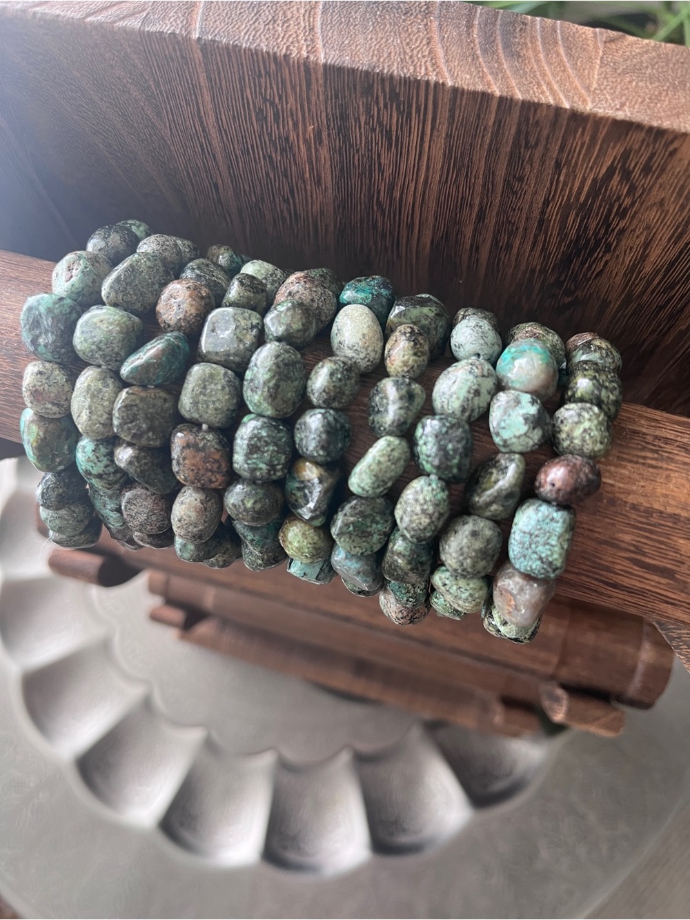 African Turquoise Tumble Bracelet - Picture 5 of 5